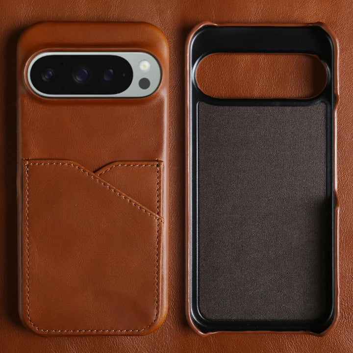 Premium Leather Card Holder Case - The Pixel Store