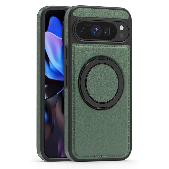 Leather Ring Case with Stand - The Pixel Store