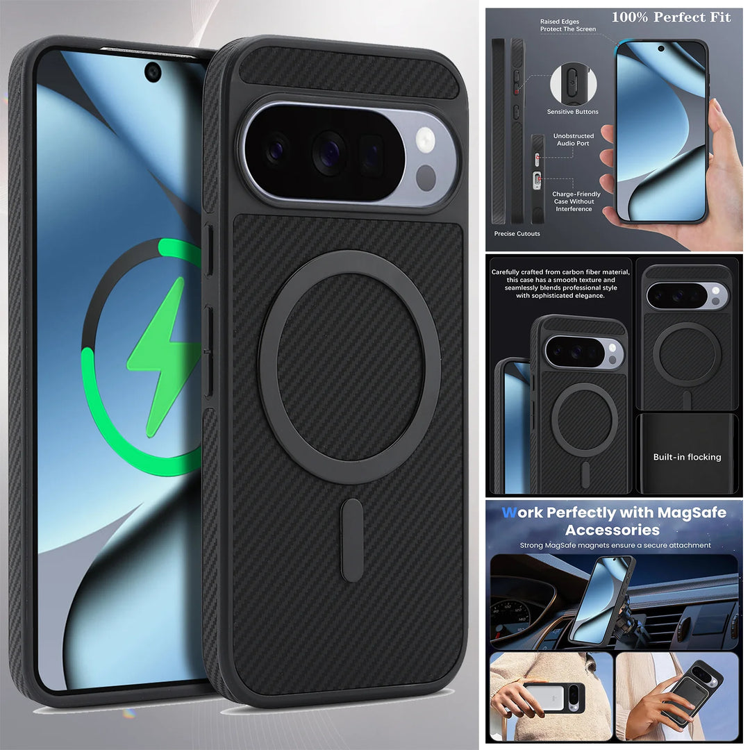 Ultra Thin Carbon Fiber Leather Case For Pixel - The Pixel Store