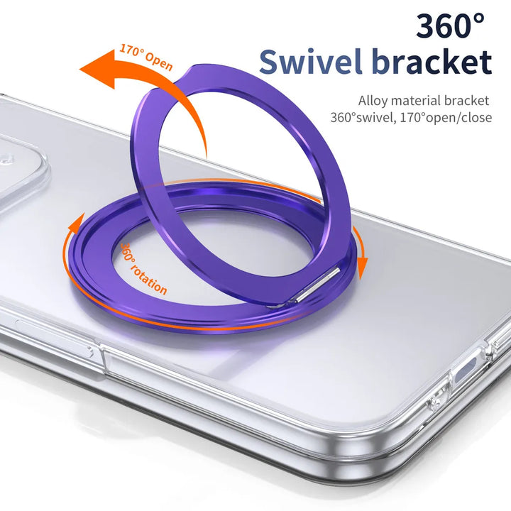 Clear Magnetic Ring Case with Kickstand - The Pixel Store