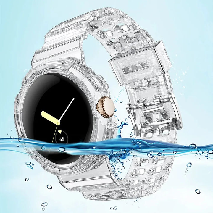 Clear Shockproof Strap Case for Pixel Watch - The Pixel Store