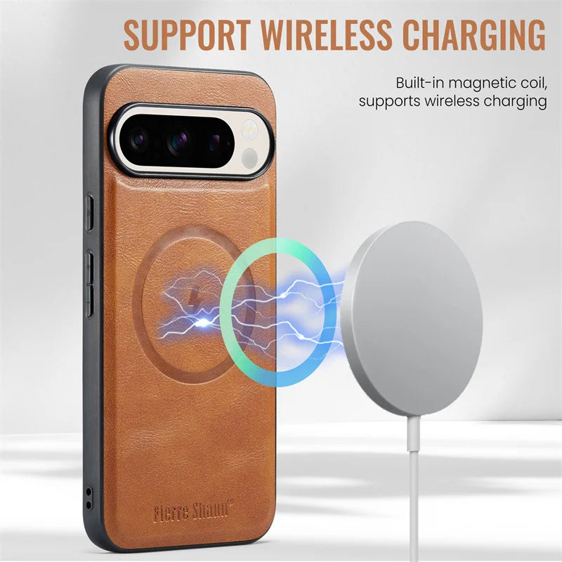 Leather Case with Wallet For Google Pixel Series - The Pixel Store