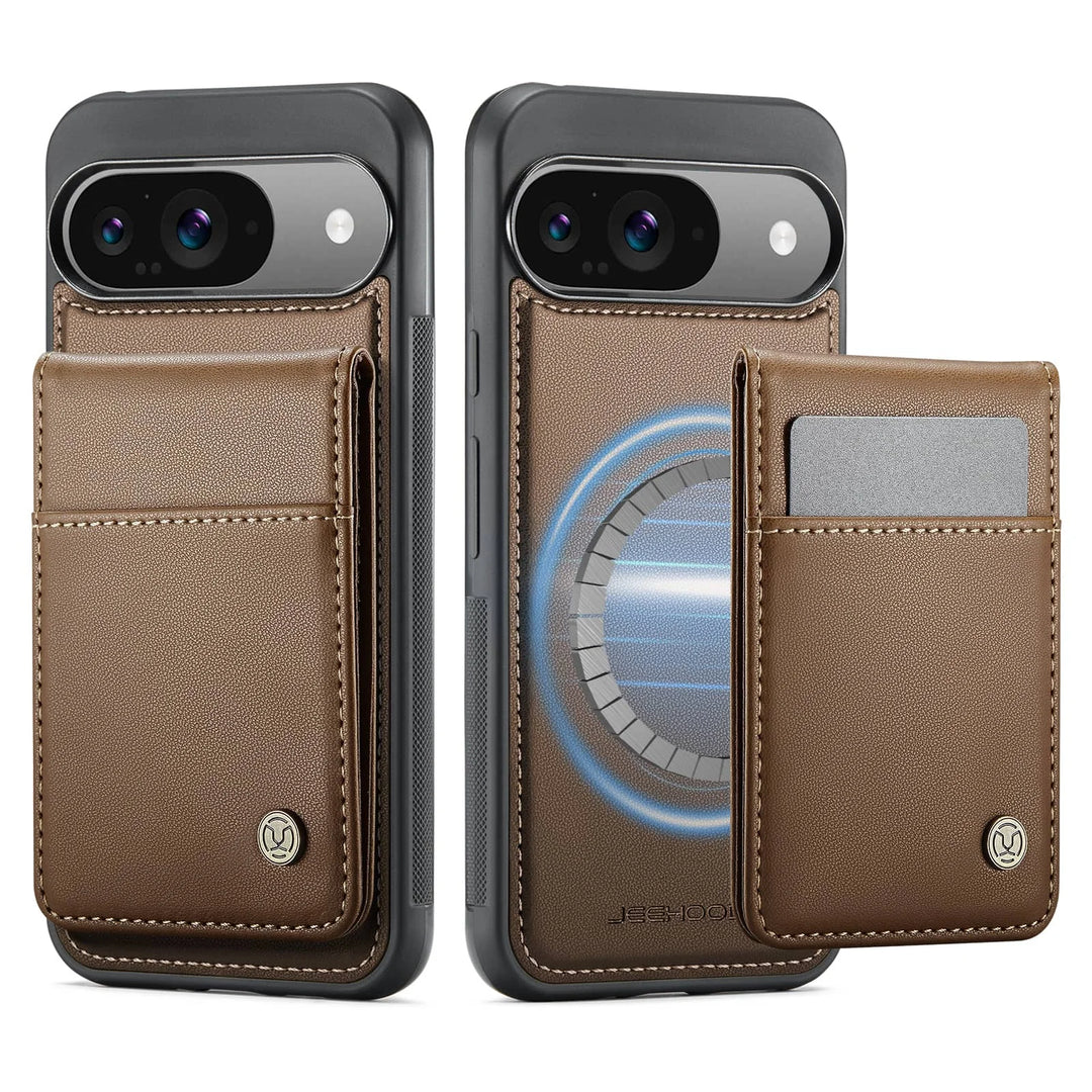Leather Case with Card Holder For Google Pixel 9 Series - The Pixel Store