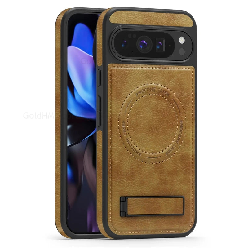 Magnetic Leather Case with Stand - The Pixel Store