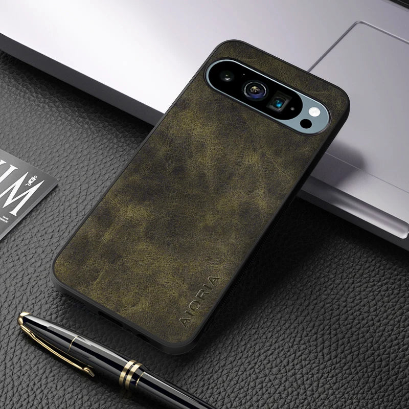 Luxury Leather Case For Google Pixel 9 Series - The Pixel Store