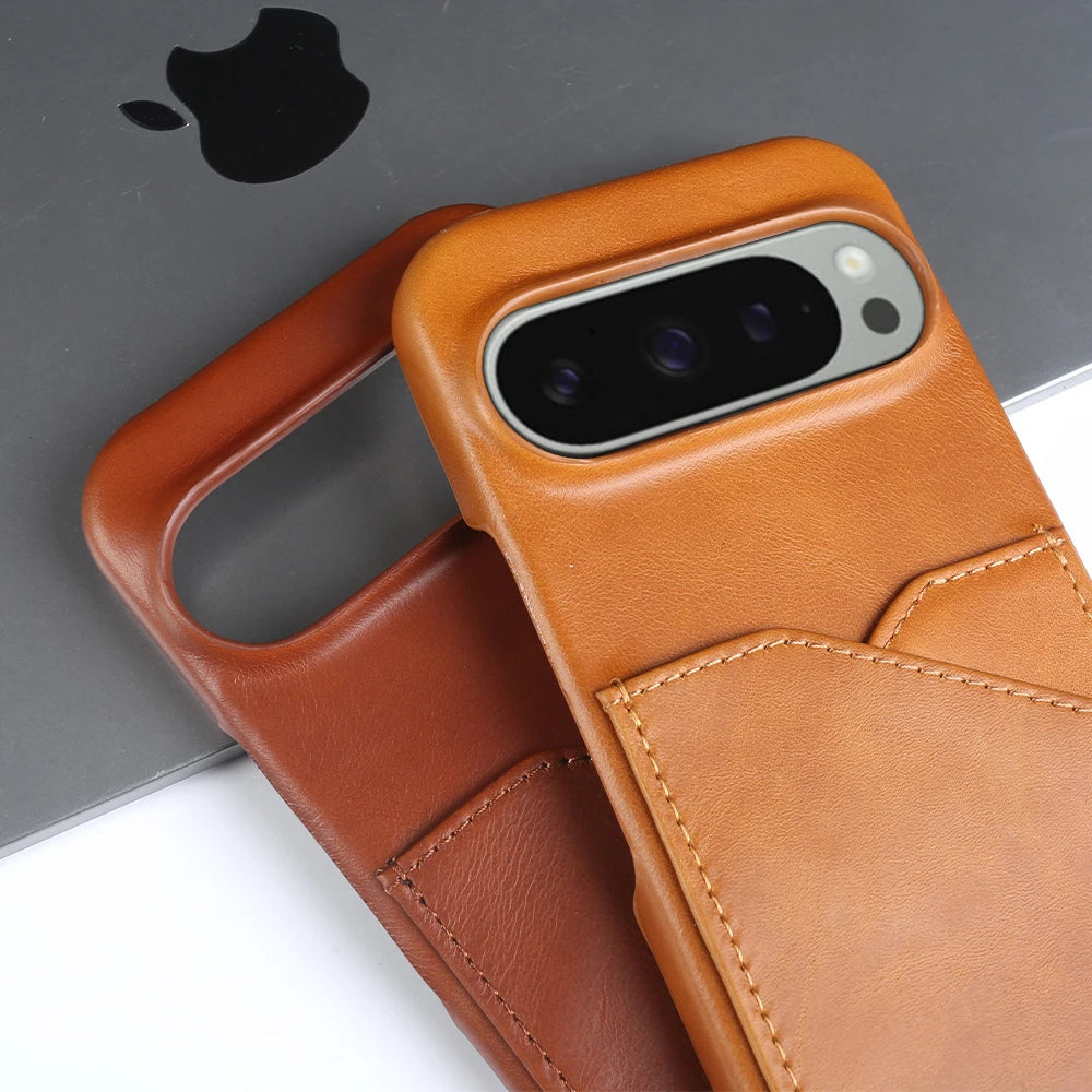 Premium Leather Card Holder Case - The Pixel Store