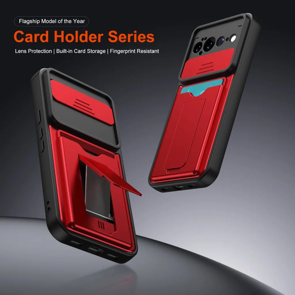 Armor Wallet Stand Case For Pixel Series
