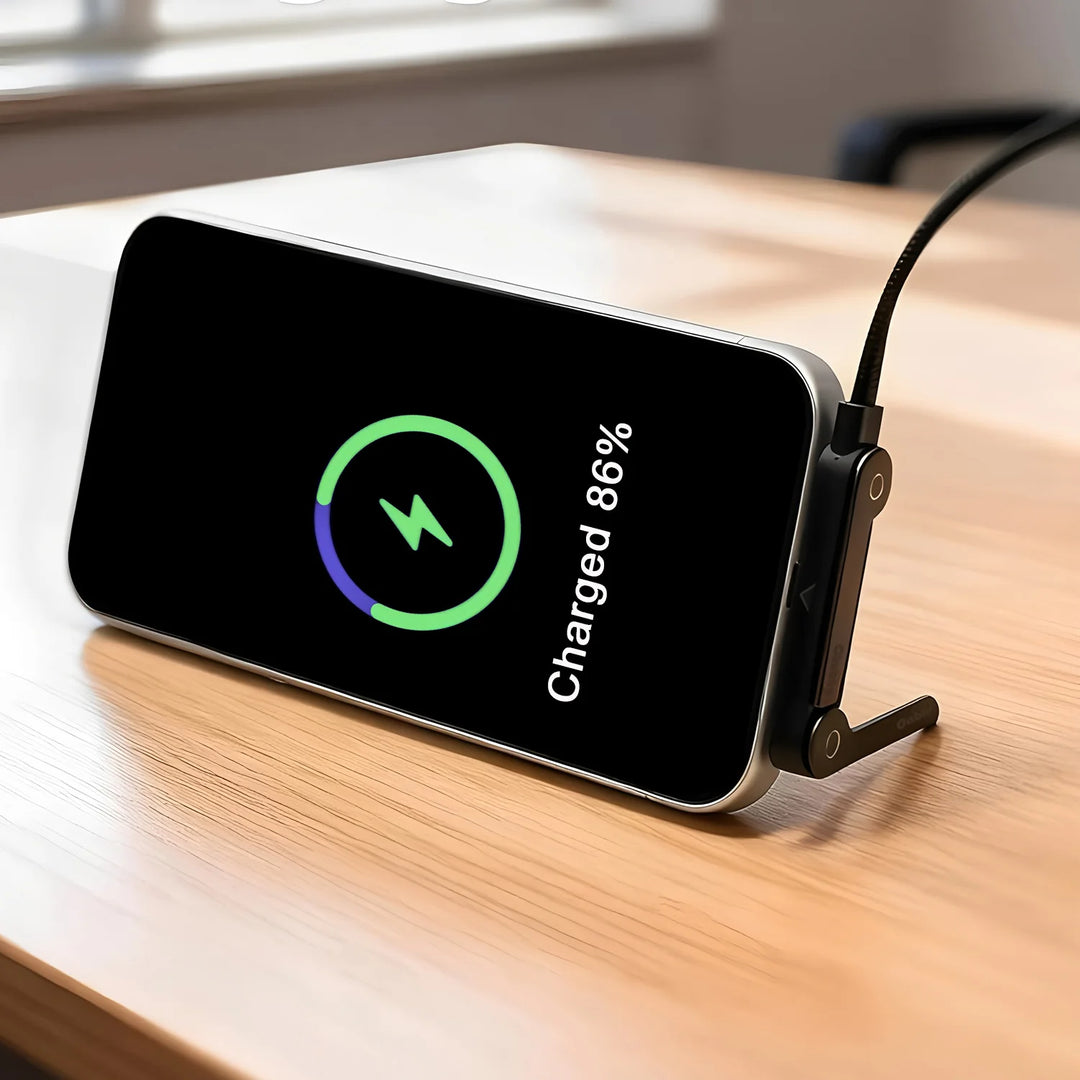240W Fast Charging Cord with Built-in Phone Stand