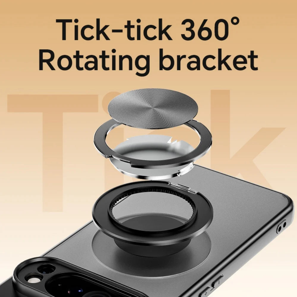 360° Ring Kickstand Case with Lens Protection - The Pixel Store