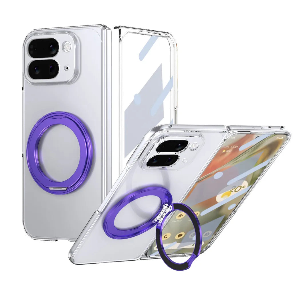 Clear Magnetic Ring Case with Kickstand - The Pixel Store