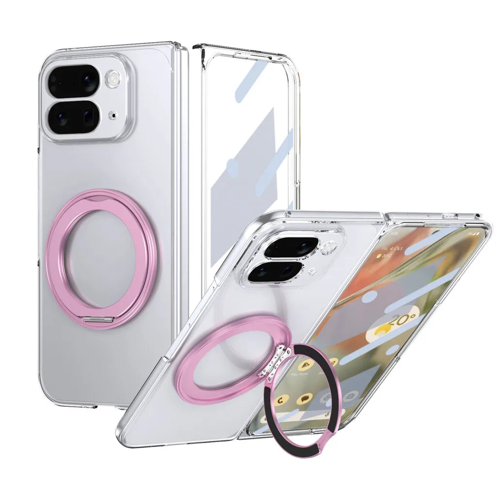 Clear Magnetic Ring Case with Kickstand - The Pixel Store