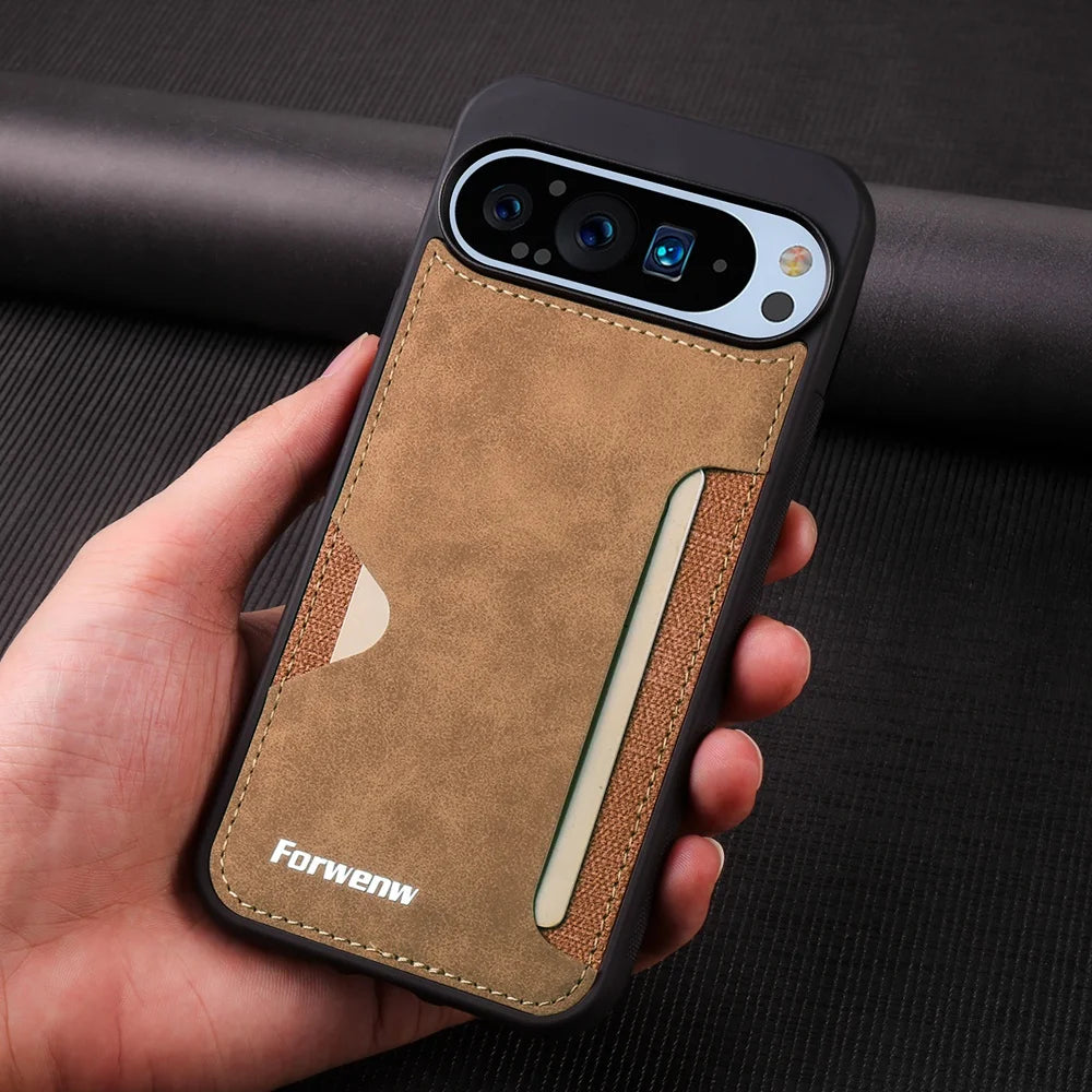 Card Slot Leather Case - The Pixel Store