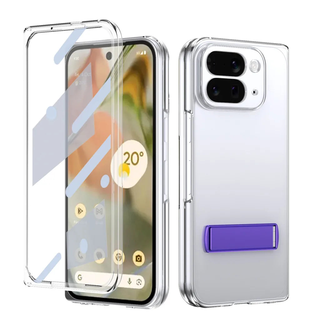 Clear Kickstand Case with Alloy Bracket - The Pixel Store