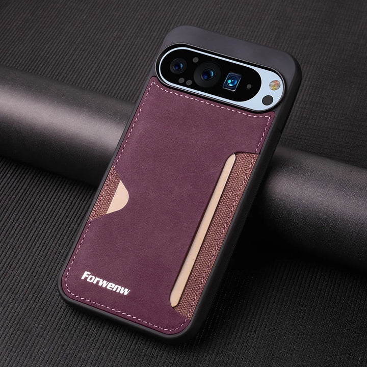 Card Slot Leather Case - The Pixel Store