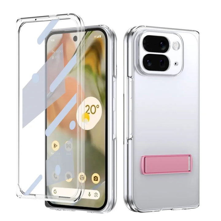 Clear Kickstand Case with Alloy Bracket - The Pixel Store