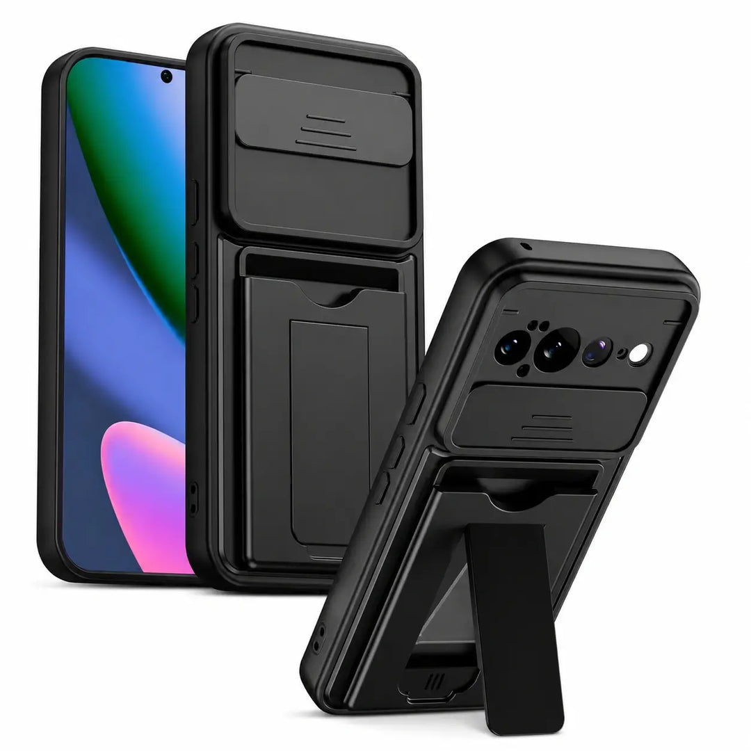 Armor Wallet Stand Case For Pixel Series