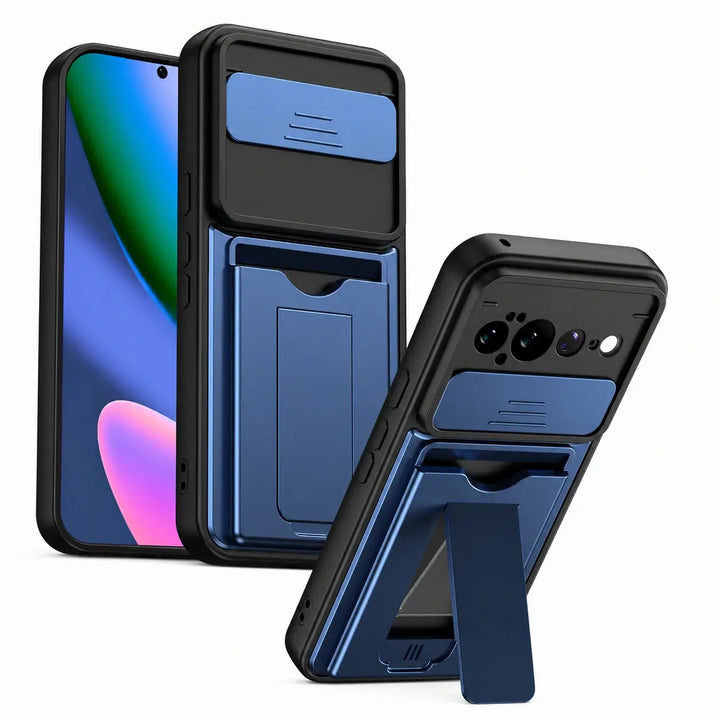 Armor Wallet Stand Case For Pixel Series