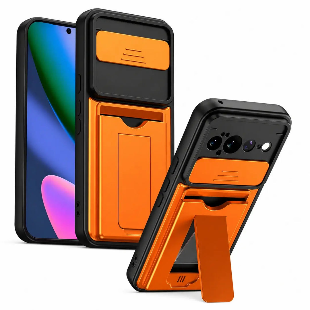 Armor Wallet Stand Case For Pixel Series
