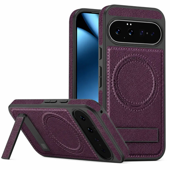 Magnetic Leather Kickstand Case For Pixel Series