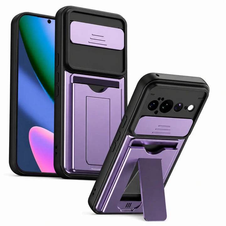 Armor Wallet Stand Case For Pixel Series