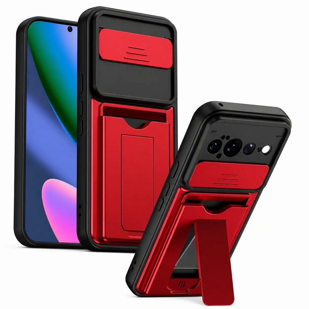 Armor Wallet Stand Case For Pixel Series